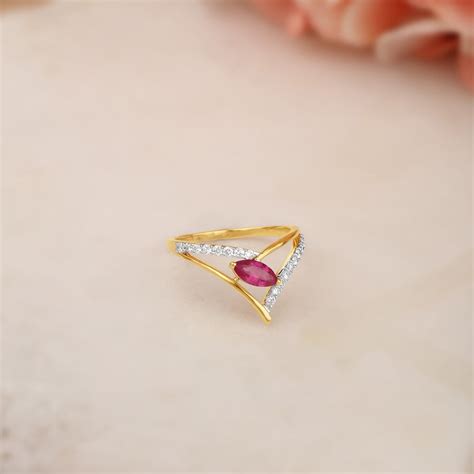 Alluring Siren 14KT Ruby & Diamond Ring