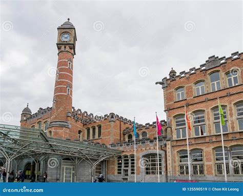 Exterior View of the Station Gent-Sint-Pieters Editorial Stock Image ...