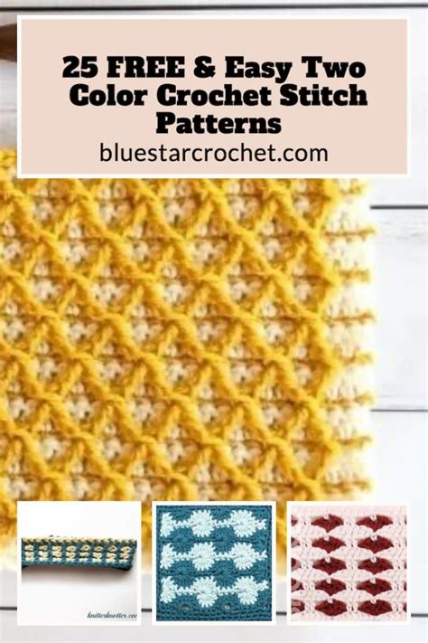 Image result for How to Crochet a Two Color Pattern