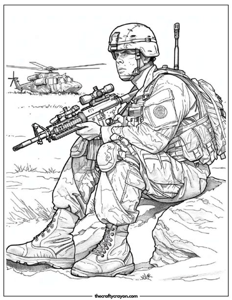 Army Coloring Pages (Free Printable PDFs)