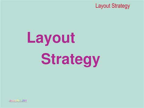 Image result for Layout Strategy