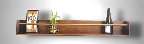 Indikasa Drakes-98 Wooden Floating Wall Shelf| Wall Mount| Wall Rack ...