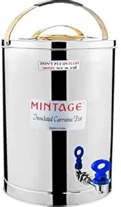 Mintage Steel Alpine Tea Container 2.5 Liters With Leak Proof Tap ...