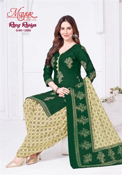 Mayur Rang Rasiya Vol 12 Cotton Printed Dress Material
