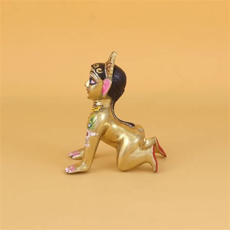 Buy Radha Rani Ashtadhatu Idol - Hand Painted Beautiful Shringar Radha ...