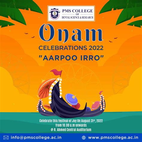 Onam Celebration 2022 - PMS college - PMS Dental College