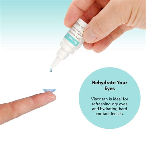 Viscosan Lubricant Eye Drops | Eye Drops for Dry Eyes | Provides Long ...