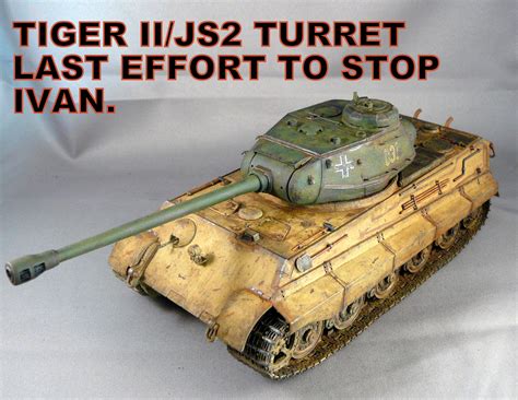 Tiger II/JS2 Turret Military Tank