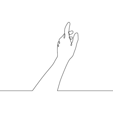 Hand finger pointing line drawing Images - Free Download on Freepik