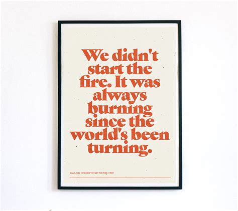 We Didn't Start The Fire Lyrics Printable - Printable Templates