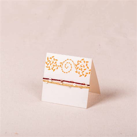 Handcrafted Colourful String Rakhi