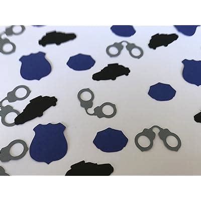 Buy Police Confetti - Police Birthday Party Decorations - Police ...