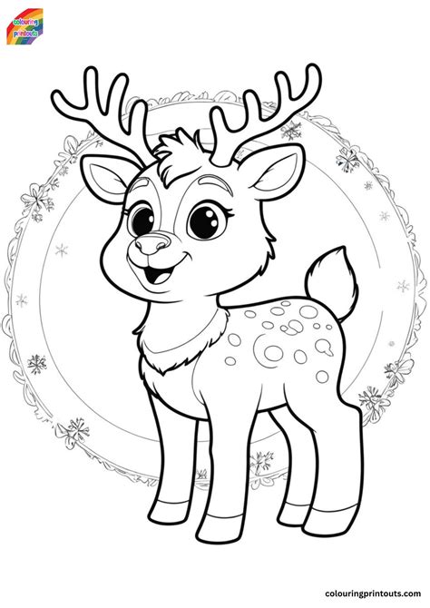 Rudolph Red Nosed Reindeer Coloring Pages