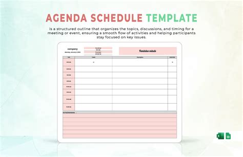 Agenda Schedule Example 的图像结果