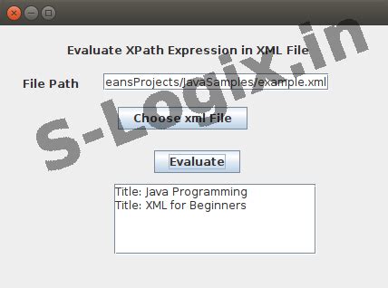 xml file xpath expression evaluation in Java | S-Logix