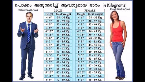 Body Weight Chart In Kg
