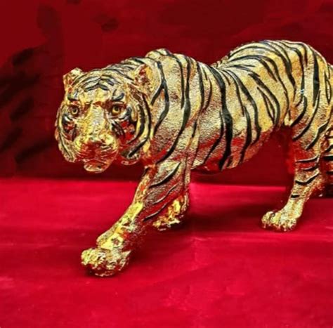 Golden Tiger Statue for Table Decor ( extra big size ) -KARTIK001GT ...