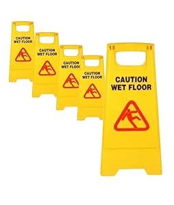 Wet Floor Sign Board, Two-Sided Folding Floor Sign Board with Symbol ...