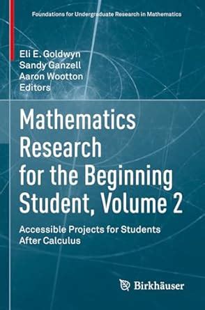 Buy Mathematics Research for the Beginning Student, Volume 2 ...