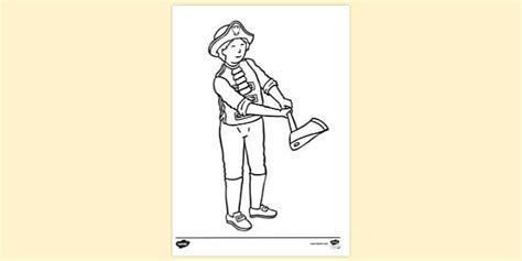 King's messenger with axe | Colouring Sheets (teacher made)