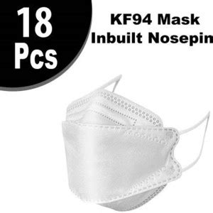 THEREVERSO Pack Of 18 Pis KF94 Mask ,5 Layer Structure Micro Fine ...
