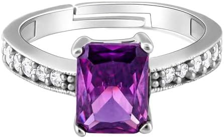 GIVA 925 Silver Purple Vibrant Ring,Adjustable | Rings for Girls and ...
