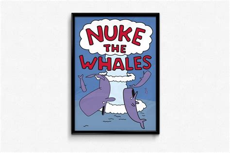 The Simpsons nuke the whales poster 11x17 Bart Simpson | #1971728603