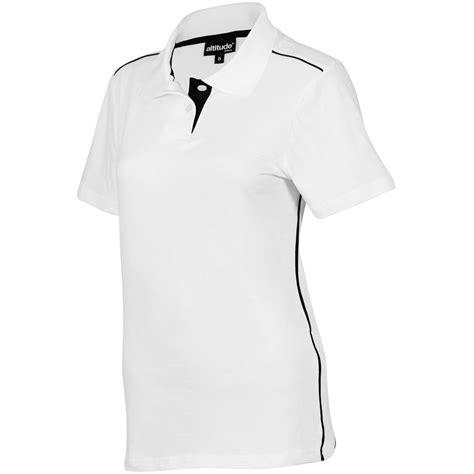 Ladies Galway Golf Shirt - White - Domoney Brothers