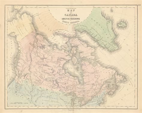 Gall & Inglis' Map of Canada & Arctic Regions of North America ...