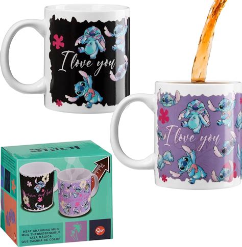 Disney Stitch Coffee Mug Women Teenagers Girls 312ml Ceramic Heat ...