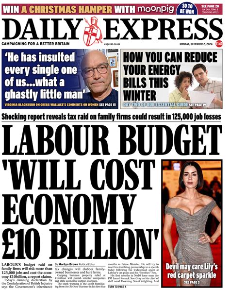Image result for Daily Express Front Page