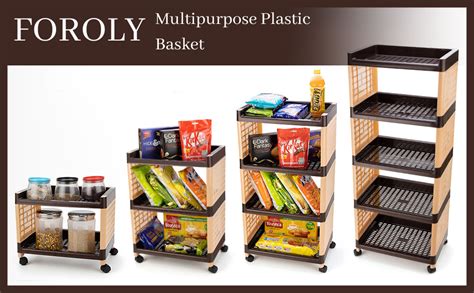 FOROLY Plastic Multipurpose Utility Rack, Rack for Storage, Storage ...