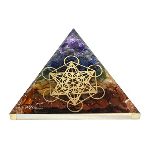 Chakra Orgone Pyramid - Premium Certified Chakra - Crystal Heaven