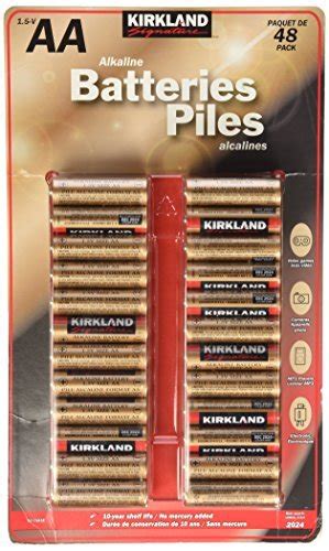 Buy KIRKLANDSignature AA 1.5V Alkaline Batteries, 48 Pack by Kirkland ...