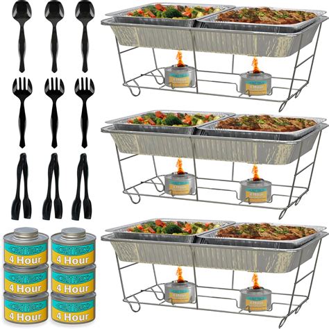 Amazon.com: Chafing Dish Buffet Set Disposable | Buffet Servers and ...