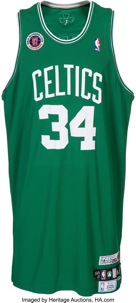 2007 Paul Pierce Game Worn Europe Live Tour Boston Celtics | Lot #53086 ...