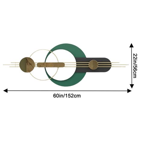 Modern Geometric Gold and Green Metal Wall Art – auromin.in