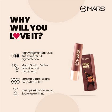 Creamy Matte Lipstick – MARS Cosmetics