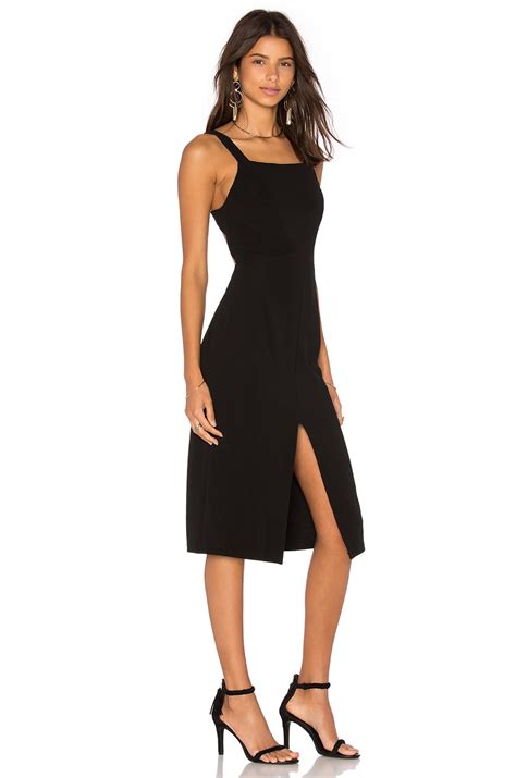 Twin Sister Strappy Back Midi Dress in Black | REVOLVE
