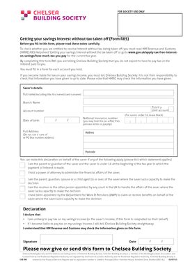 Fillable Online R85 form - Chelsea Building Society Fax Email Print ...