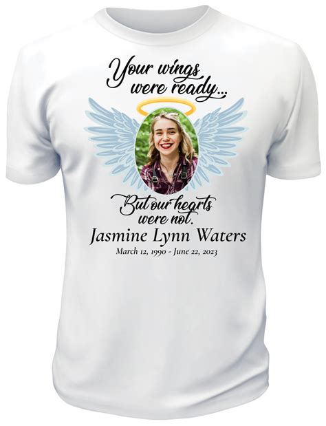 Personalized Memorial T Shirts - Memorial Service T Shirts