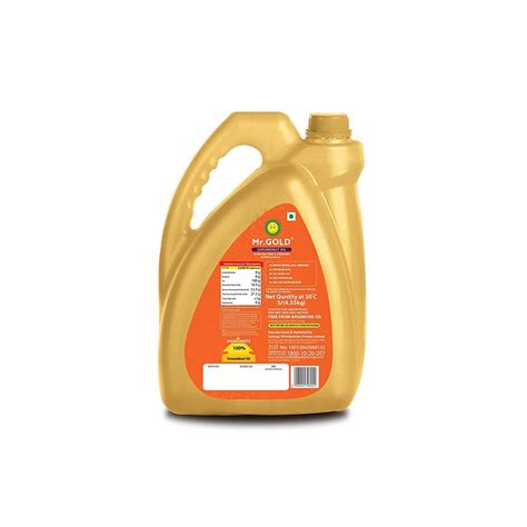Mr. Gold Filtered Groundnut Oil 5litre Can