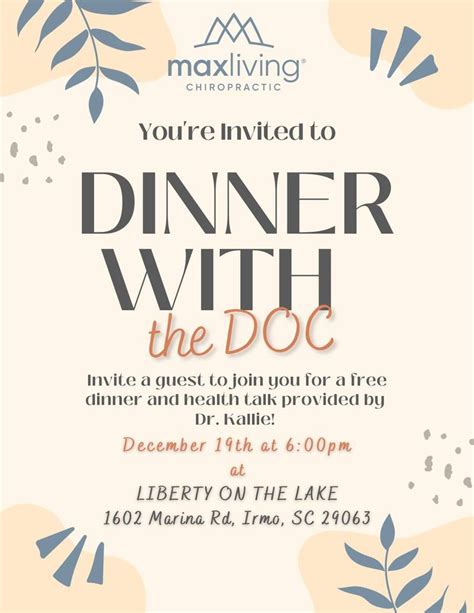 Dinner with the Doc, Liberty On The Lake, Irmo, 19 December 2023 ...