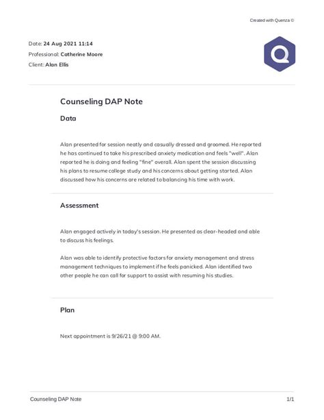 Image result for Dap Case Notes Examples