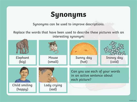 Year 6 Synonyms And Antonyms Warm Up Powerpoint.ppt