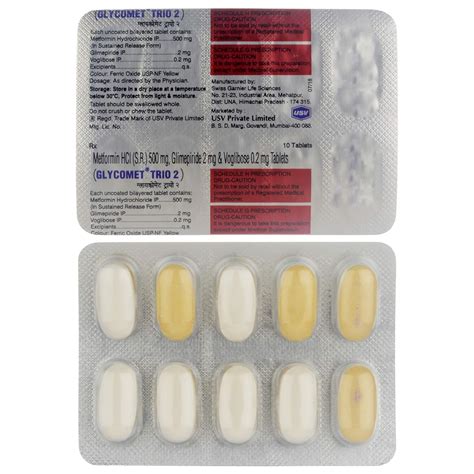 Glycomet Trio 2 - Strip of 10 Tablets : Amazon.in: Health & Personal Care