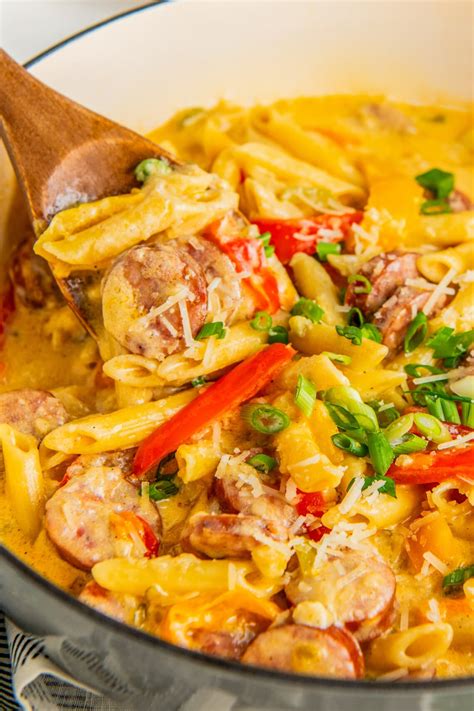 Creamy Cajun Sausage Pasta Recipe | Easy Dinner Ideas