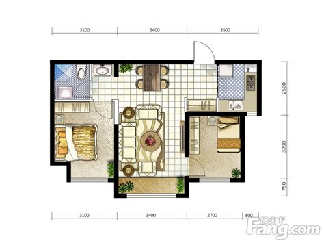 混搭风格三居室133平米12.6万-水泉湾·龙园装修案例-大同房天下家居装修网