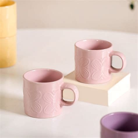Eclectic Mugs Set Of 8 Multicolour 220ml Online - Premium Coffee Mug ...