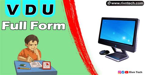Image result for VDU Full Form Computer